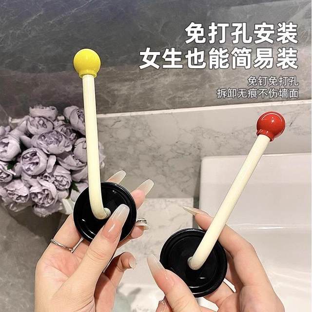 The bathroom hair hoop hair rope storage shelf wall new wall -mounted jewelry hair jewelry hair clip coat band head rope hook
