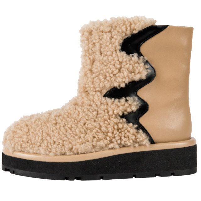 NOOWA designer thick-soled snow boots for women 2024 winter new wool warm anti-slip fur short boots