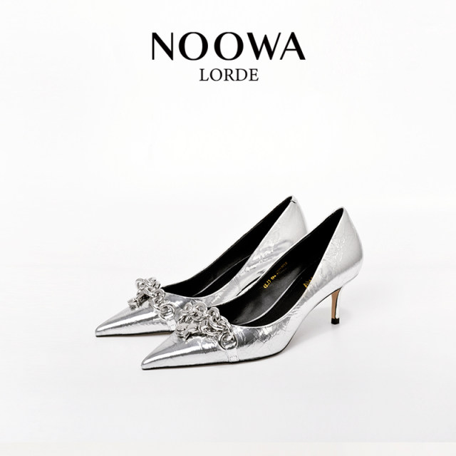 NOOWA pointed toe high heels women's wedding shoes 2025 new red slim heel temperament celebrity high-end French single shoes
