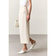 Amii2025 summer new minimalist solid color commuting intellectual straight long micro-stretch skirt for women
