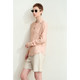 Amii Spring commuter versatile suit collar loose chiffon shirt women dopamine color shirt top