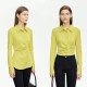 Amii tilt lapel shirt for women's spring niche design shirt pleated slim fit top