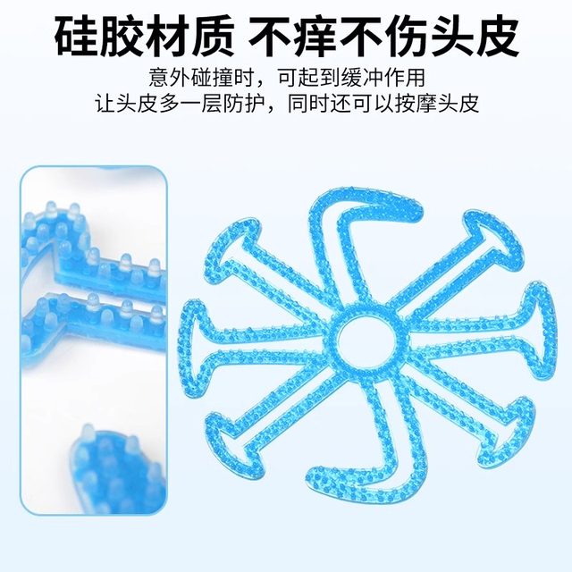 Electric motorcycle helmet's inner pad does not press the hair and the hair anti -pressure hairstyle artifact half the helmet, fill the breathable summer universal
