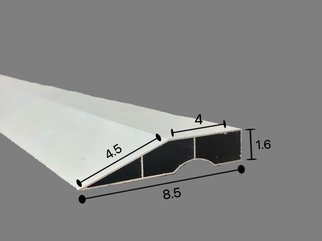 Aluminum alloy scraper ruler thickened multi-functional yin and yang ...