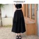 Mark Waffe white skirt for women 2025 new loose and slim A-line mid-length sweet and elegant skirt