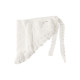 
Sweet style lace triangle scarf butt curtain for women in summer irregular mesh layered white short skirt with outer cover skirt