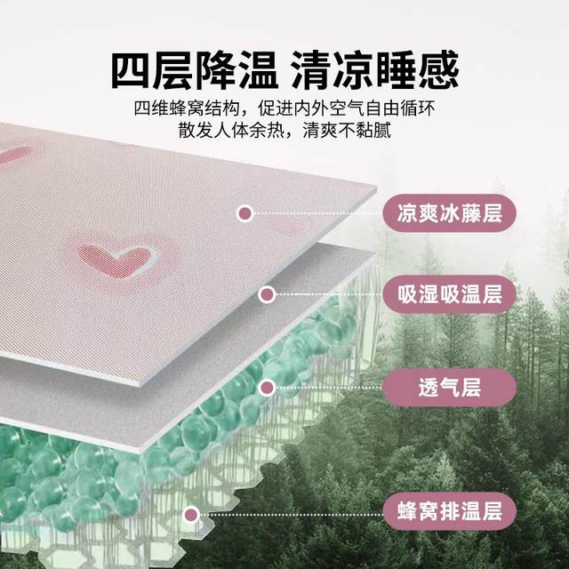 Summer ice silk mat 2025 new children's Class A mother and baby grade rattan mat summer soft mat machine-washable bed cover style