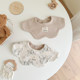 Class A ins six-layer pure cotton gauze spring and autumn new petal double-sided baby saliva towel newborn small bib bib