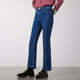 Navigare Italian small sailboat jeans for women versatile slim and flared pants for commuting casual trousers for women