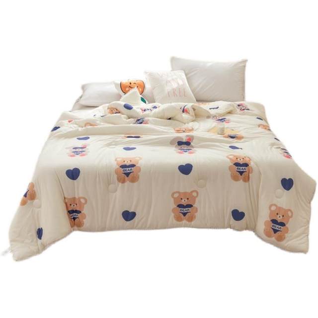 Category A maternal and infant grade summer cooling quilt knitted cotton quilt air conditioning quilt core student cute children single and double spring autumn and summer