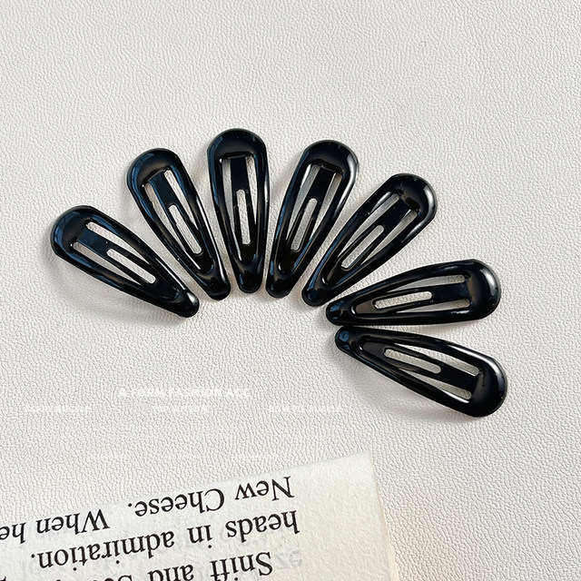 Water drop bb clip black mini hair clip side clip children's broken hair arrangement artifact forehead bangs clip hair clip