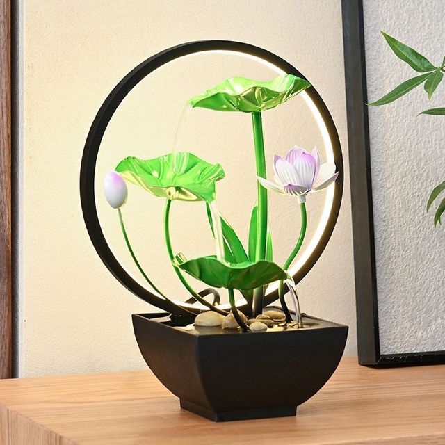 
Running water ornaments to make money, circulating water, opening gifts, home table, F side, living room, office, study, entrance hall, housewarming decoration