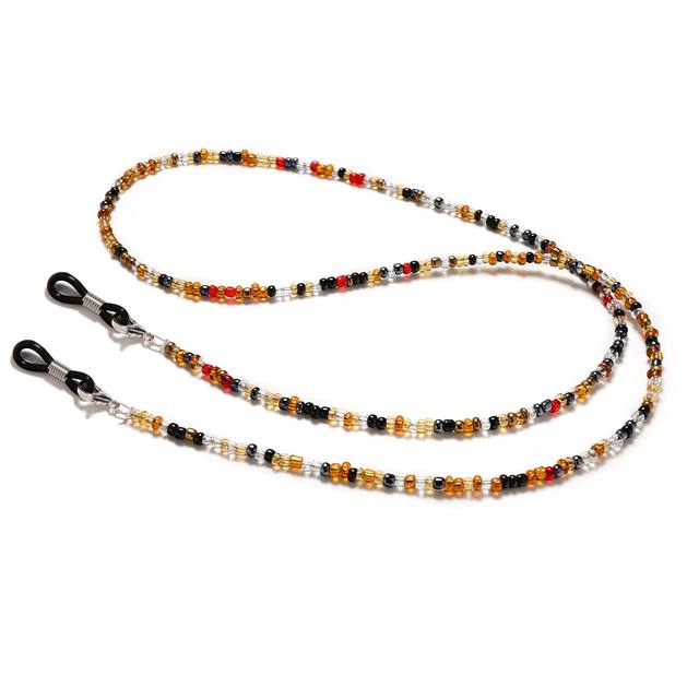 Prady glasses chain women's hanging neck sunglasses chain mask lanyard fine colorful beaded sunglasses chain