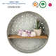 
Galvanized home and garden wall mounted metal and wood storage trays