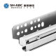 Drawer track slide rail hidden bottom support telescopic three-section track damping buffer drawer slide track