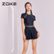 zoke/zhouke swimsuit women's swimsuit one-piece belly-covering slim skirt style conservative hot spring island resort swimsuit