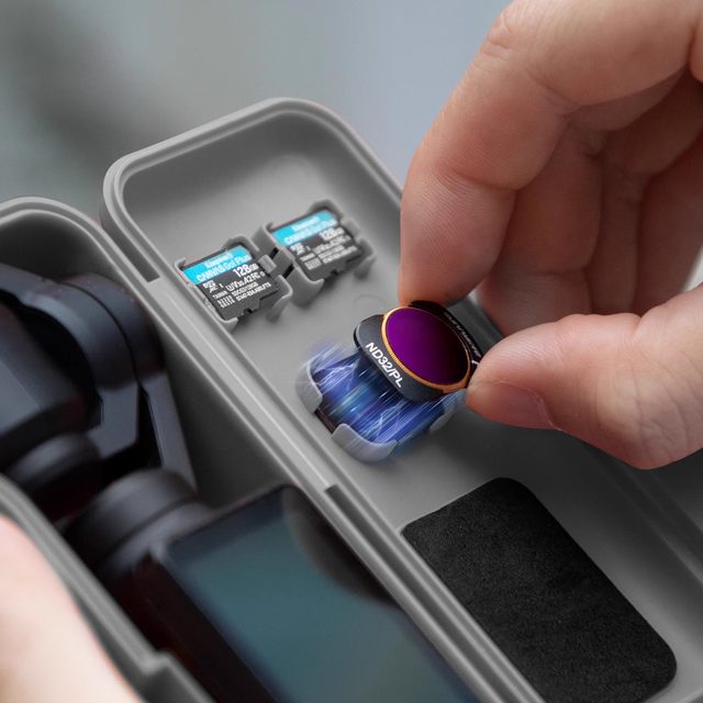 Sunnylife Suitable for DJI DJI Osmo Pocket3 Storage Box Sports Camera Accessories Storage Box Carrying Box Carrying Box Carrying Box Carrying Box Filter Accessories