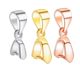 Pt950 platinum pendant buckle 18k pure white gold rose gold gold crystal jade pendant jade clip buckle melon seed buckle