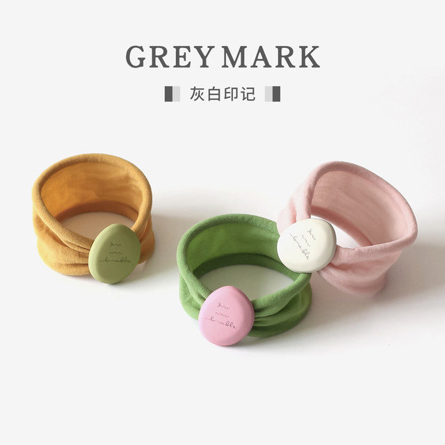 Morandi color cute letters hair loop for women 2025 new versatile hair tie high elastic rubber band high ponytail head rope