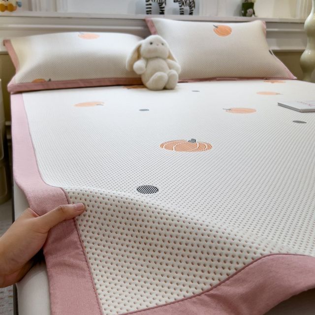 
Category A maternal and infant grade PE ethylene cool ice bean mat machine washable three-piece set thickened air-conditioned soft mat