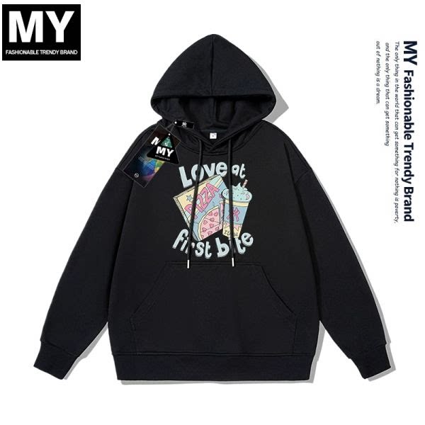 
myvm44myvm2025 Fashion sweatshirts for men and women, loose round neck hooded cardigan, parent-child couple sweatshirts
