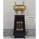 Lucky tripod floor-standing large antique bronze heyday Qianqiu company relocation opening gift office decoration