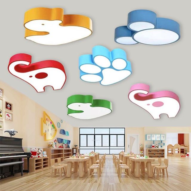 
LED Creative Cartoon Animal Shape Lamp Kindergarten Hall Classroom Corridor Children's Paradise Mother and Baby Store Ceiling Light