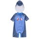 Children's swimsuit Boy, baby baby sunscreen cap, short -sleeved casual fast -drying flat corner beach swimsuit

