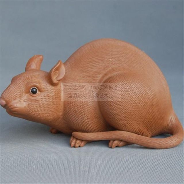 
Zodiac Rat White Rat Zodiac Ceramic Ornaments Garden Gardening Decorations Animal Art Gifts Modern Home Crafts