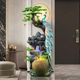 
Peacock flowing water fountain living room circulating water indoor office ornaments entrance decoration floor-to-ceiling housewarming opening ceremony