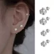 
Alloy Earrings Ruyi Knot Earrings Nail Ear Hole Spiral Earrings Earrings Temperament Small and Exquisite Ear Bone Nails No Removal YK