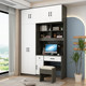 
Simple modern desktop computer table with wardrobe integrated table student writing desk desk small apartment one-piece cabinet
