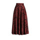 Printed skirt for women Spring and Autumn 2025 new high-waisted A-line skirt mid-length large swaying and slim pleated skirt umbrella skirt
