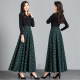 2025 Spring and Autumn New Half-length Skirt Print High Waist Slim Large Size Large Size Dangling Versatile A-line Skirt Women's Skirt
