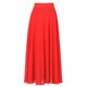 2025 summer new zipper long skirt fairy slim apart beach vacation A-line skirt high-waisted chiffon skirt
