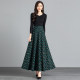 2025 Spring and Autumn New Half-length Skirt Print High Waist Slim Large Size Large Size Dangling Versatile A-line Skirt Women's Skirt