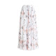 2025 summer new versatile floral chiffon half-body long skirt for women large size high waist mid-length A-line dance skirt