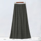 Spring and summer new leisure sports guard skirt female half -body tight high waist A -line large size cover skirt mid -length thin

