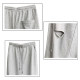 2025 summer gray high-waist casual skirt for women with large size drawstring elastic waist ripped sports versatile midi skirt
