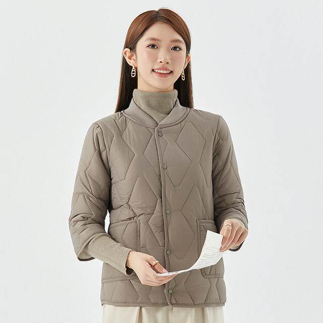 Establishing cotton jacket vest female seven -point sleeve in winter, biliary half -sleeved down cotton jacket vest, the elderly in the elderly
