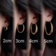 Dazzling Zhao Lusi Xu me dazzling same style plain hoop earrings mosquito coil disc ear clip earrings earrings women's earrings