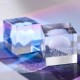 Living room decorative home jewelry couple characters modern office desktop creative cloud crystal square simple and fresh
