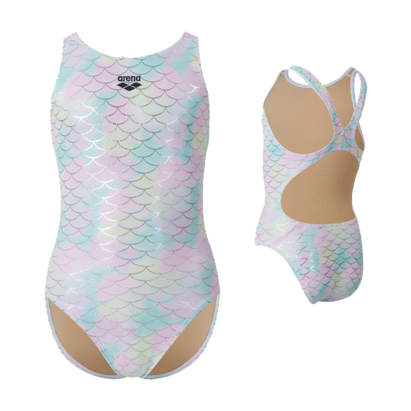 Arena Children's Swimsuit Girls Cute 2025 New Big Kids Triangle One-piece Swimsuit for Girls Learning to Swim