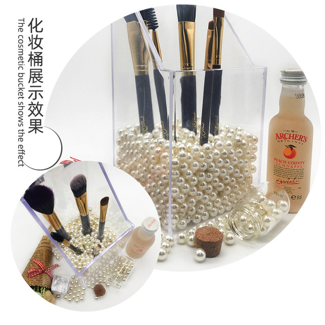 Potless imitation pearl rice white ABS pure white decorative clothing auxiliary materials round loose bead handmade DIY jewelry accessories
