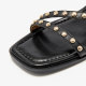 BeauToday French strap sandals for women in summer can wear sandals Roman sandals women's shoes flat sandals