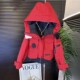 Korean version of candy color labeled cotton short jacket for women's jacket 2025 spring new casual hooded age-reducing two-cotton jacket