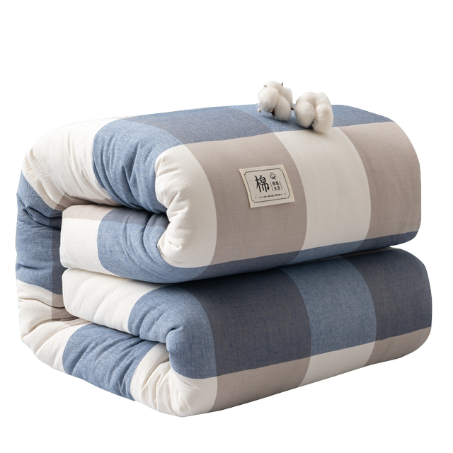 Xinjiang cotton quilt is set in winter and is thickened and warm cotton, cotton, cotton, cotton floc in spring and autumn, a complete set of cores
