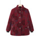 Middle-aged and elderly women's winter clothes, cotton-padded clothes, 60-year-old and 70-year-old grandmothers' velvet thickened cotton clothes, clothes for the elderly and old ladies' cotton-padded jackets