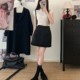 New Chinese style skirt for women in spring and summer large size high-waisted ruffled short skirt covering hips to make them look slim in the wood ear a-line skirt