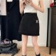 New Chinese style skirt for women in spring and summer large size high-waisted ruffled short skirt covering hips to make them look slim in the wood ear a-line skirt